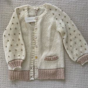 LoveShackFancy NWT Nuri Boyfriend Cardigan - Size M